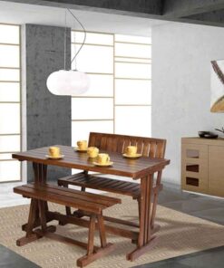 نیمکت چوبی دو نفره مدل ابرویی