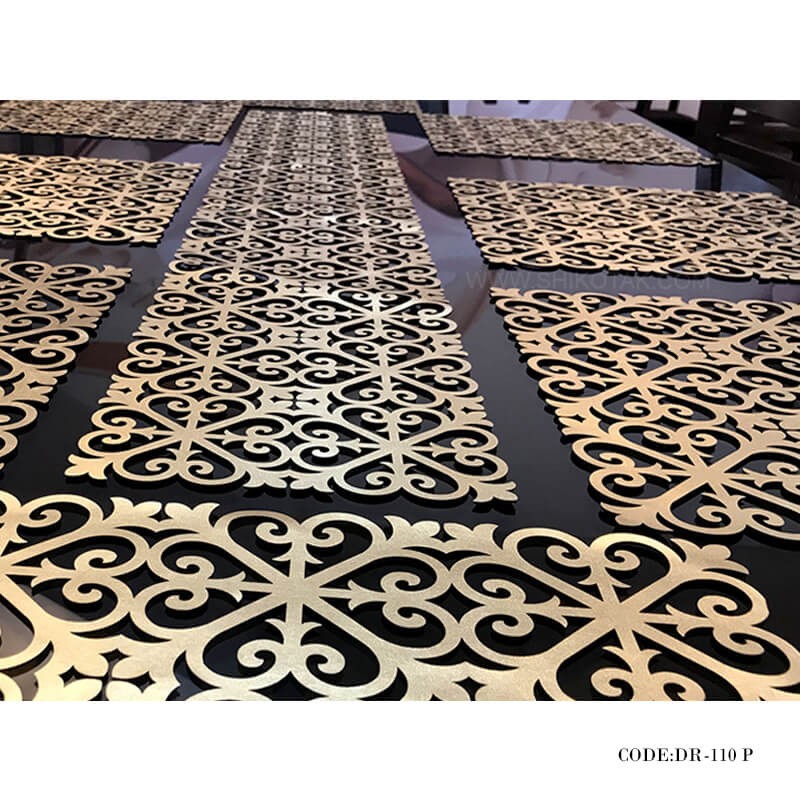 رانر مستطیل رومادون سری 110 طلایی