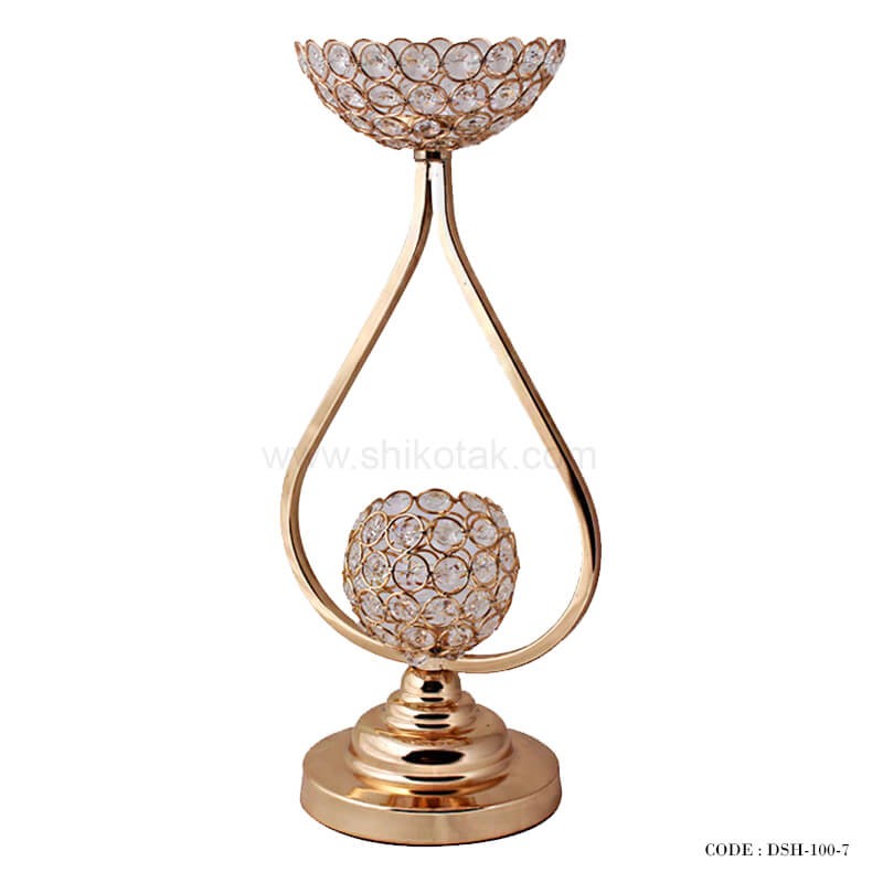 شمعدان فانتزی دو شعله طرح مدال