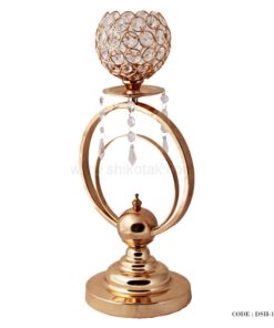 شمعدان تک شعله طلایی مدل 9-100