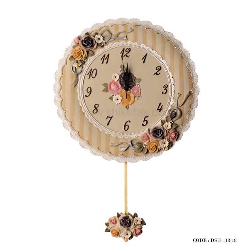 ساعت دیواری رزین مدل آتنا