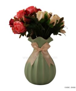 گلدان سرامیکی رومیزی طرح پاپیونی