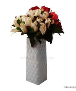 گلدان سرامیکی رومیزی طرح مثلث