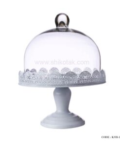 کیک خوری سفید طرح سیلویا سایز بزرگ