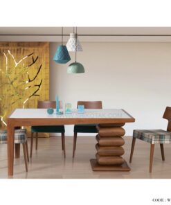 ست ناهار خوری شش نفره طرح سه پایه