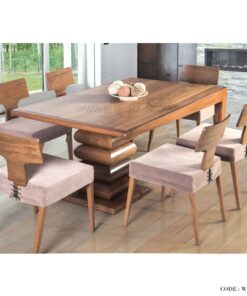 ست ناهار خوری شش نفره طرح سه پایه