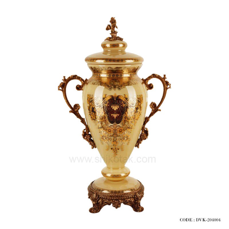 ظروف تزئینی طلاکوب سری 04 نسکافه ای