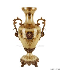 گلدان تزئینی طلاکوب سری 03 نسکافه ای