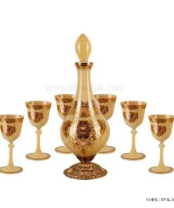 سرویس تنگ و گیلاس طلاکوب نسکافه ای