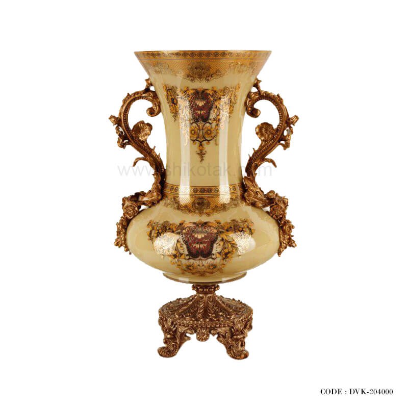 گلدان دکوری طلاکوب سری 00 نسکافه ای