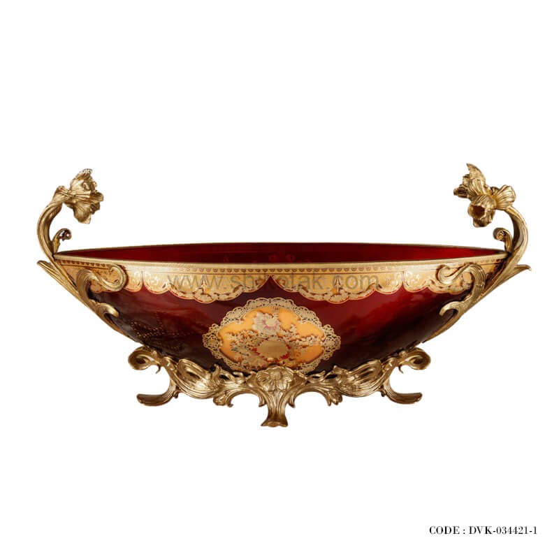 میوه خوری طلاکوب برنزی سری 421 زرشکی