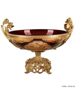 میوه خوری طلاکوب پایه دار سری 480 زرشکی