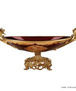 ظرف سلطنتی طلاکوب سری 485 زرشکی