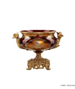 دکوری طلاکوب پایه برنز سری 475 سایز کوچک