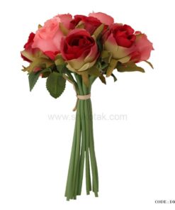 دسته گل مصنوعی رز قرمز