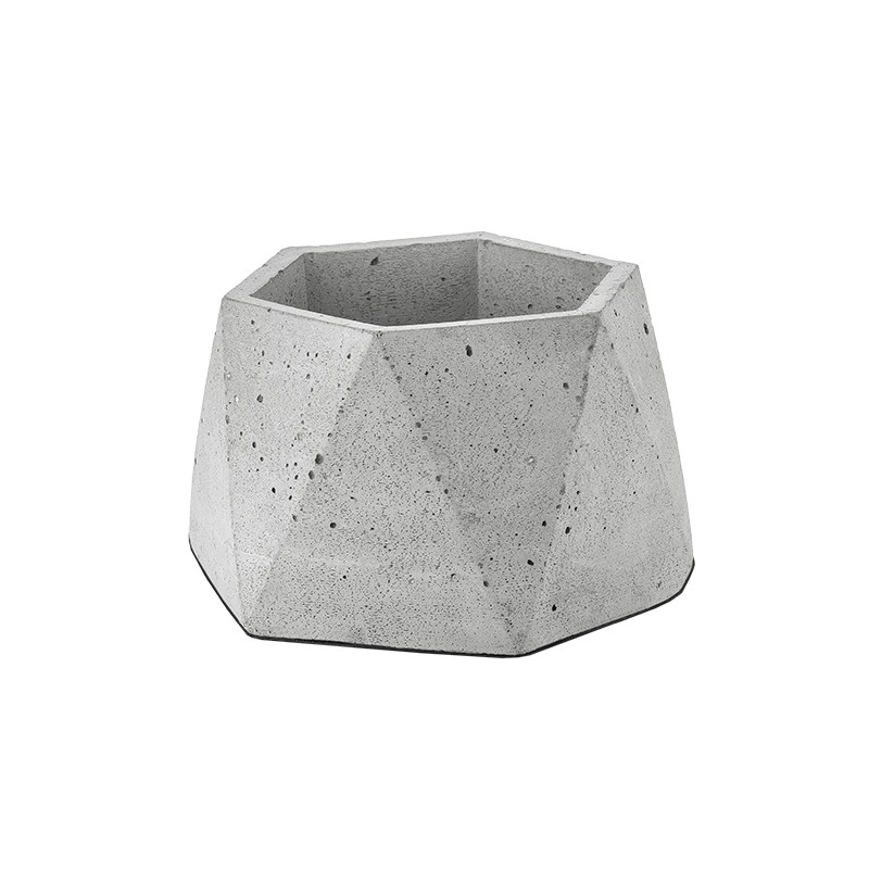 گلدان سیمانی چند وجهی بزرگ