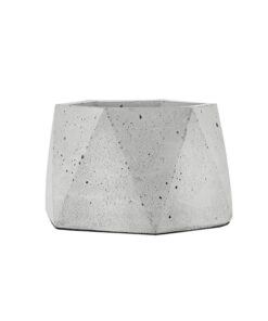 گلدان سیمانی چند وجهی بزرگ