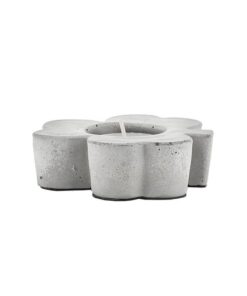 جاشمعی سیمانی طرح گل سه برگ