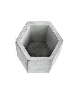 گلدان سیمانی شش ضلعی کوتاه