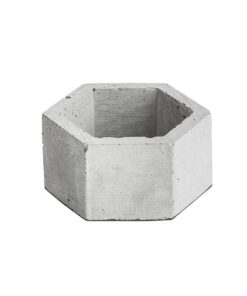 گلدان بتونی شش ضلعی