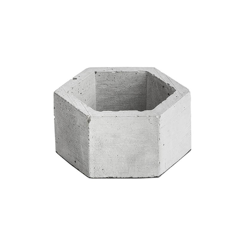 گلدان بتونی شش ضلعی