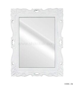 آینه دیواری چوبی سفید سری 28