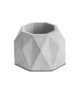 گلدان سیمانی هندسی طرح لوزی