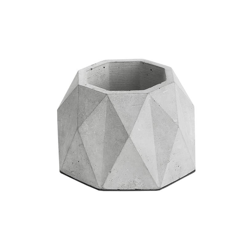 گلدان سیمانی هندسی طرح لوزی