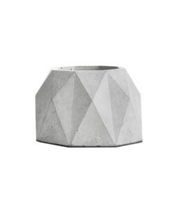 گلدان سیمانی هندسی طرح لوزی