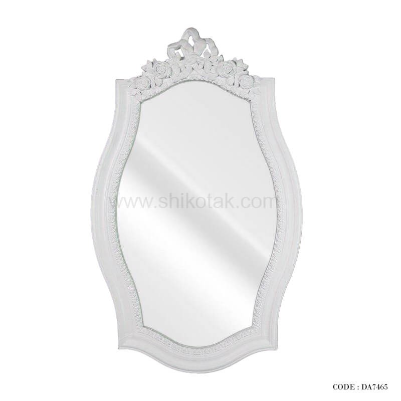 آینه دیواری چوبی تاج دار