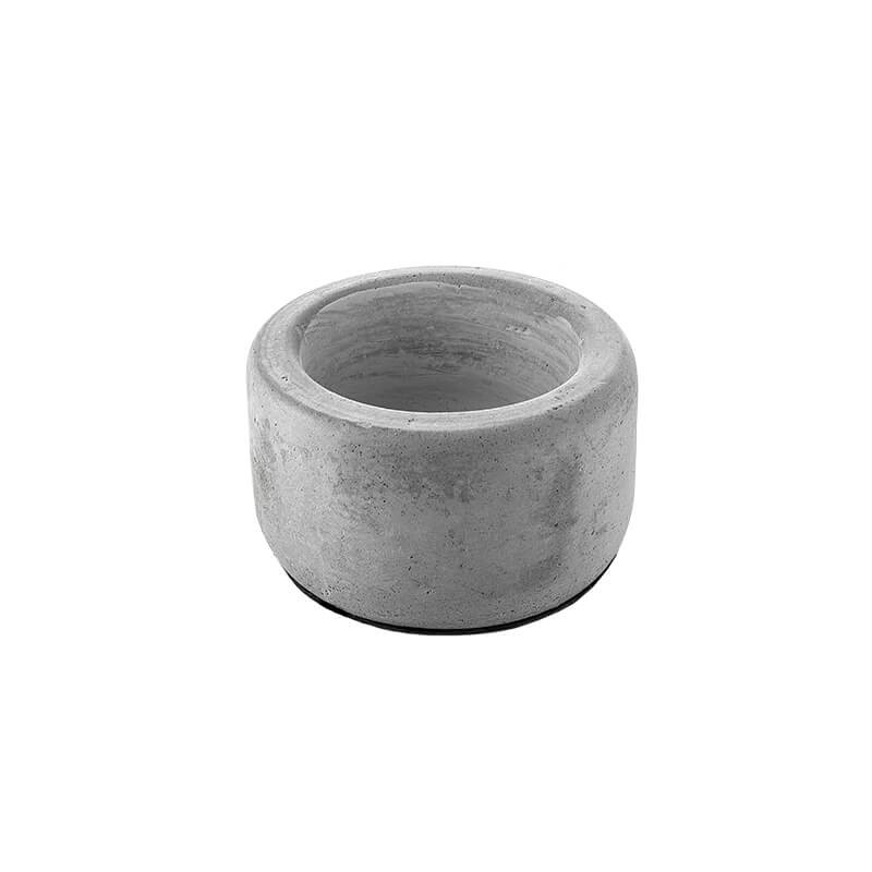 گلدان سیمانی گرد کوچک
