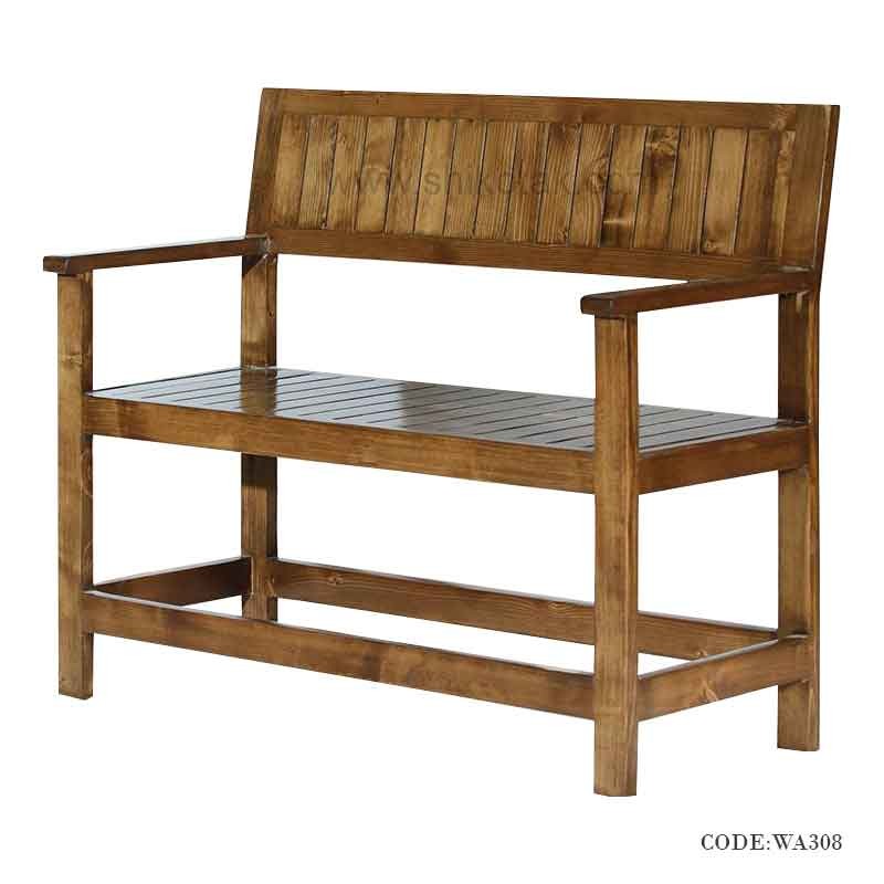 نیمکت چوبی پشتی دار جدید سری 308