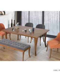 ست ناهار خوری نیمکت دار شش نفره