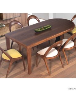 میز و صندلی ناهار خوری 6نفره طرح بیضی