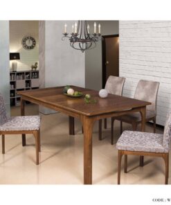 سرویس ناهار خوری کلاسیک 6 نفره با پارچه طرح دار و ساده