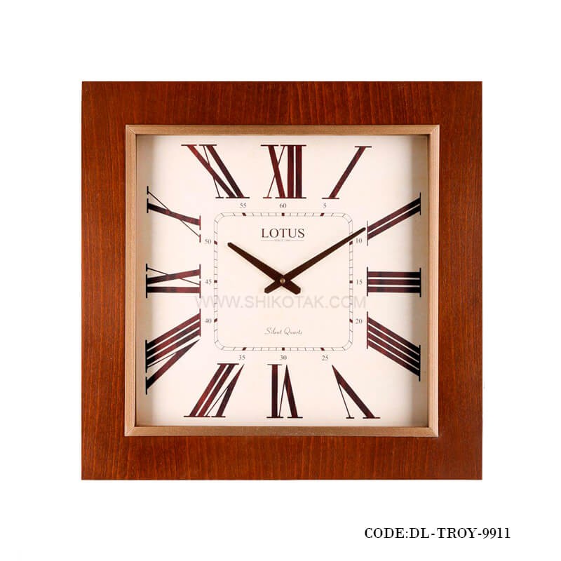 ساعت دیواری مربعی مدل Troy