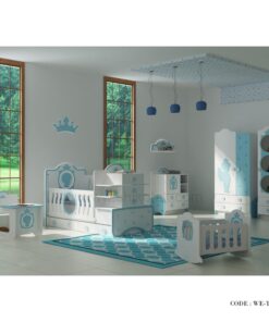 سرویس خواب کودک پسرانه مدل تاج آبی