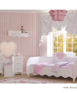 ست تخت نوجوان دخترانه مدل قلب 3