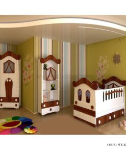 سرویس تخت خواب نوزاد-نوجوان مدل کلبه 2