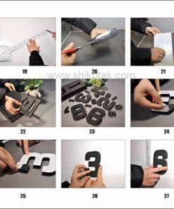 ساعت تکه ای قطر 80 طرح عدد سیلور