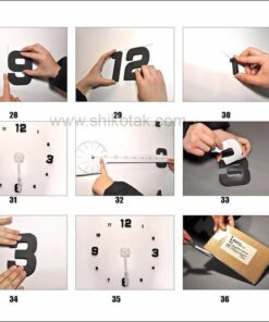 ساعت تکه ای قطر 80 طرح عدد سیلور