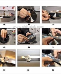 ساعت تکه ای قطر 80 طرح عدد سیلور