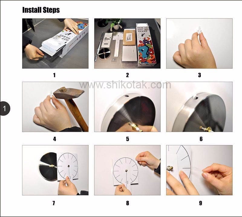 ساعت پازلی مدرن قطر 80 مشکی