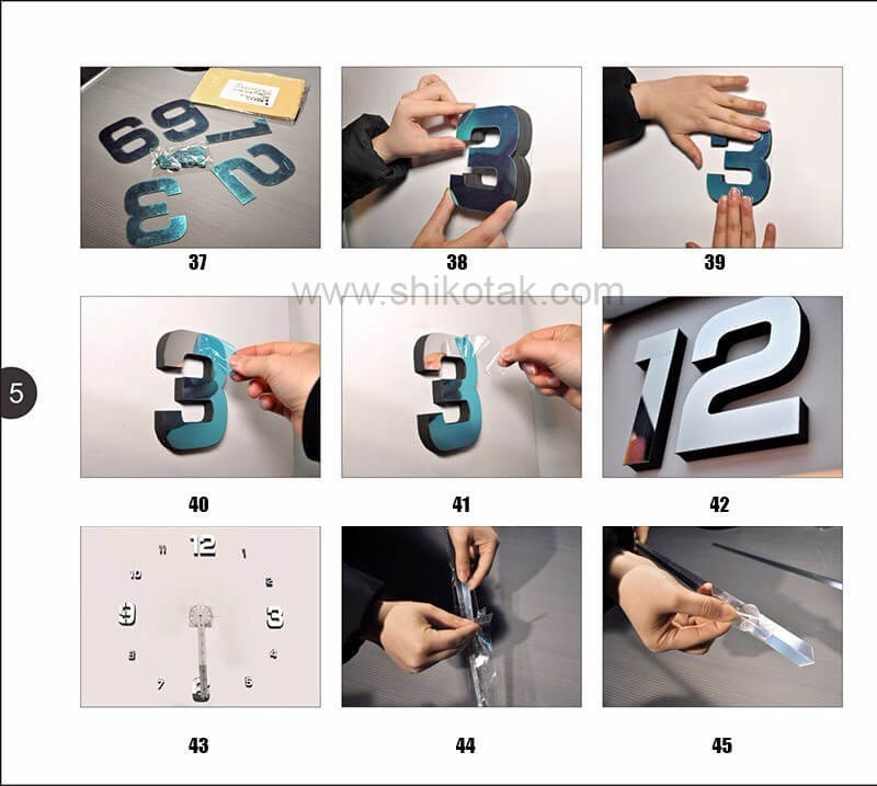 ساعت فانتزی طرح پروانه