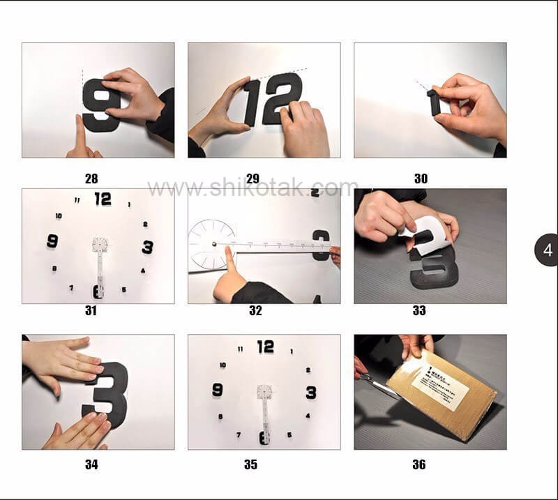 ساعت پازلی مدرن قطر 80 مشکی