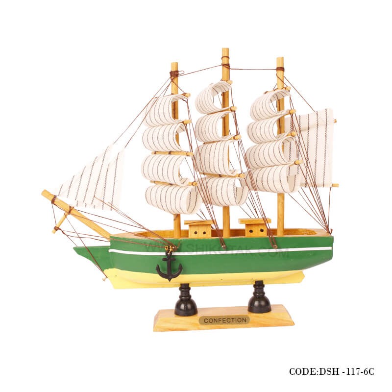 کشتی دکوری چوبی مدل 6D