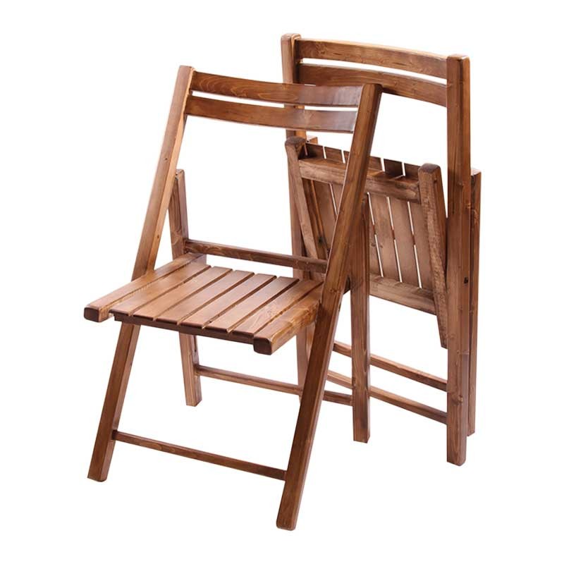 ست صندلی و میز غذا خوری کمجای تاشوی دو نفره چوبی