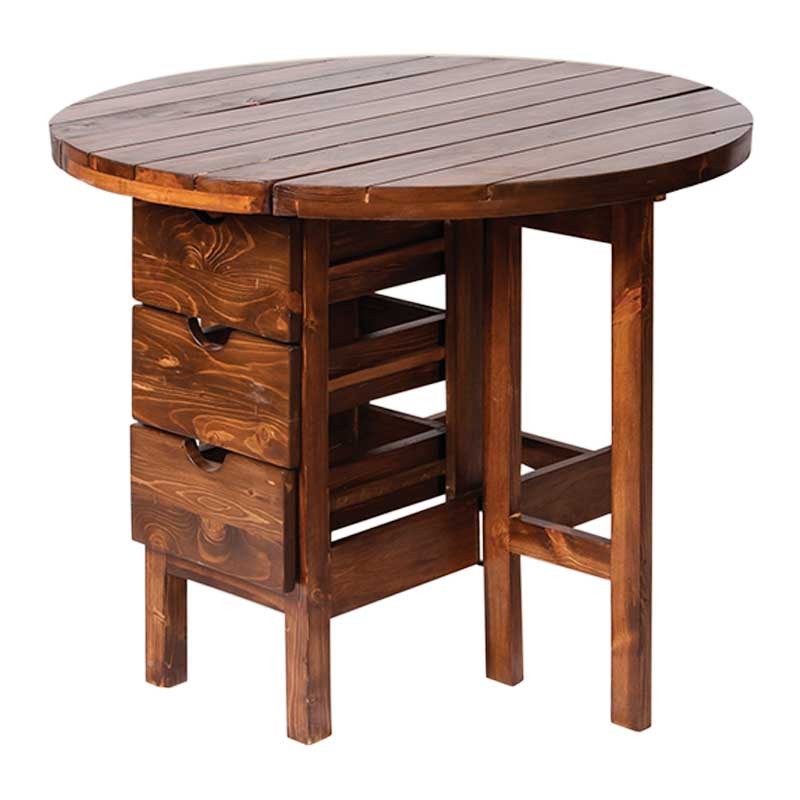 میز و صندلی کمجای ناهار خوری طرح تاشو