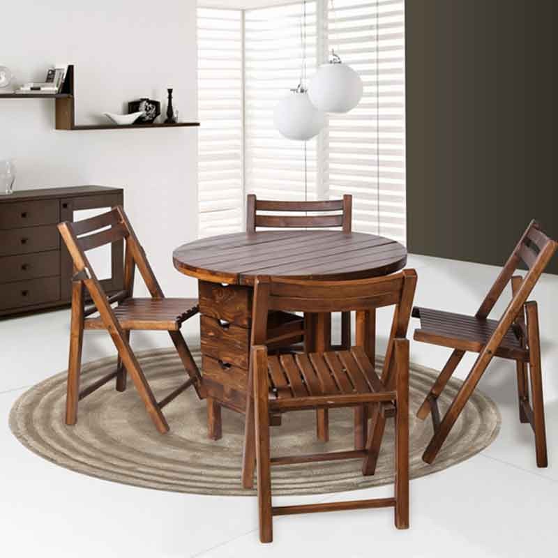 میز و صندلی کمجای ناهار خوری طرح تاشو