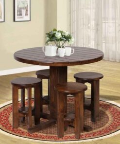 سرویس صندلی و میز چهار نفره گرد